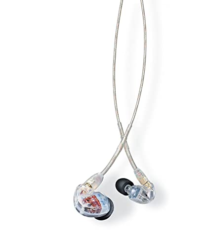 Shure Se535-Cl Professional Sound Isolating Earphones, High Definition Sound + Natural Bass, Three Drivers, In-Ear Fit, Detachable Cable, Durable Quality - Clear #TOP3