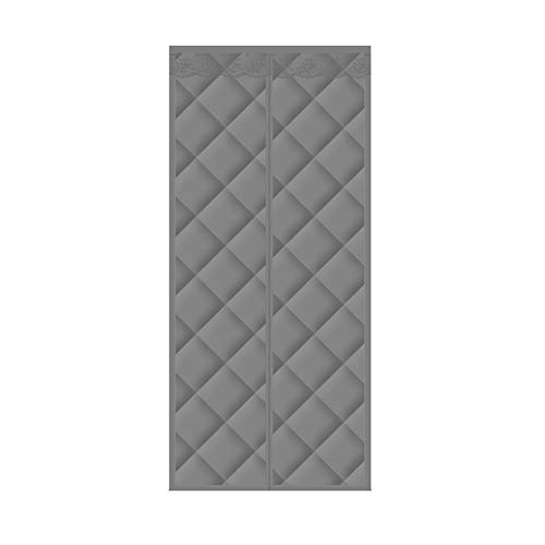 Rideau de porte à isolation thermique marron anti-froid et bruit 135x240cm