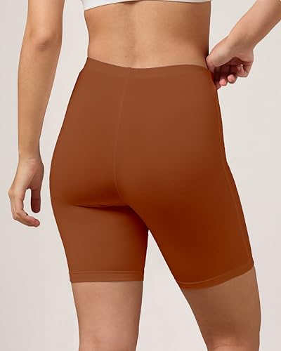 Image of URBAN ADVENTURE High Coverage Premium Cotton Spandex Mid Waist Elastane Stretch Shorties - Gym -Cycling Shorts /Tights for Women