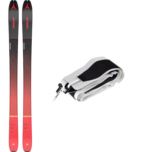 Sci da sci unisex per adulti ATOMIC N BACKLAND 78 Sci, Adulti Unisex, Nero/Rosso/Nero/Nero, 156 cm