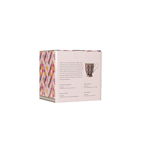 Maxwell & Williams Teas & C’s Kasbah Taza de Café de Porcelana, 300 ml – Rosa - Imagen 4