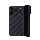 Deff ディーフ iPhone17Pro用 アラミド繊維 薄型 耐衝撃 超軽量 カーボン風(調) ケース Spetial Edition (6.3inch 17Pro BK)