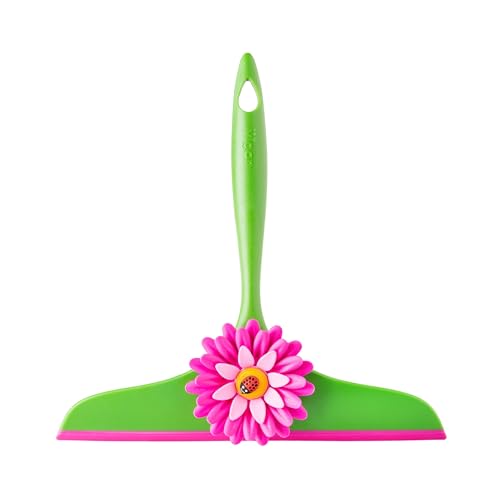 Vigar-Flower-Power-All-Purpose-Squeegee-Pink-Green-9-Inches Vigar Flower Power All-Purpose Squeegee, Pink, Green, 9-Inches - Image 1
