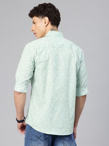 Image of Majestic Man Stylish Geomatric Print Casual Shirt - Pure Cotton| Full Sleeve | Trendy & Comfortable