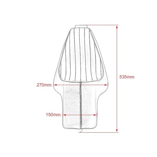 Asiento de motocicleta para dos personas que elimina dolores en viajes 3