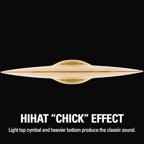 Meinl Cymbals HCS Hihat — 14 Zoll (Video) Schlagzeug Becken – Paar – (35,56cm) Messing, Traditionelles Finish (HCS14H)
