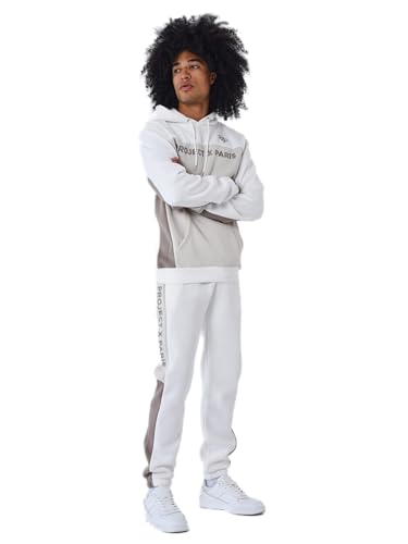 Photo de Project X Paris Bas de Jogging Colorblock Blanc cassé M