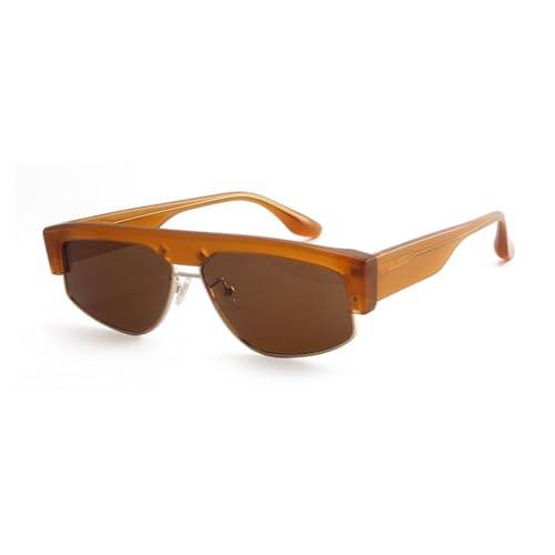 Lunettes de soleil polarisées en acétate et alliage avec protection anti-UV400 mixtes