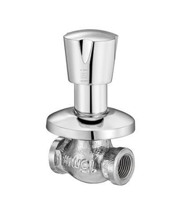 JAL Jalangi Concealed Stop Cock 15mm Faucet | Bathroom Taps | Durable & Reliable Premium Material | Stainless Steel Faucet with Chrome Finish | Anti Rust 2545J