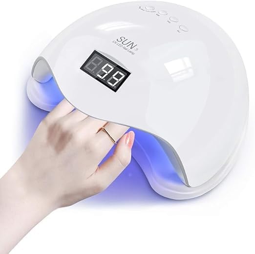 ADOERE LED Nail Lamp, UV 5 Lamp 48W Nail Dryer Gel Nail Polish Curing LED UV Light With 4 Timers Automatic Sensor LCD Display Professional Nail Art Tools Accessories for Fingernail Toenail Salon-image-38