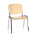 Produktbild hjh OFFICE Besucherstuhl Holz XT 600 C H Vierfußstuhl Stapelstuhl Konferenzstuhl Buche/Chrom 704310
