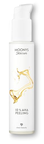 MOONYS® 10% AHA Peeling Gesicht mit PHA - 100ml - Anti Aging Fruchtsäurepeeling gegen Falten & Pigmentflecken - Chemisches Peeling Gesicht - Made in Germany