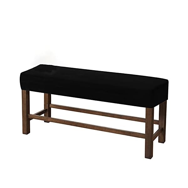 Velvet Bench Seat Cushion Slipcovers Workbench Cover, Soft Bench Seat Furniture Protector for Piano Bench Dining Chair Garden Bench Dining Room Bedroom Bench Room