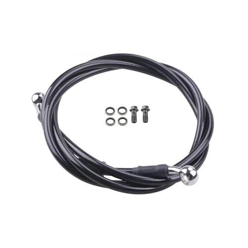 Durite frein hydraulique universelle moto quad flexible noir 100cm AN3