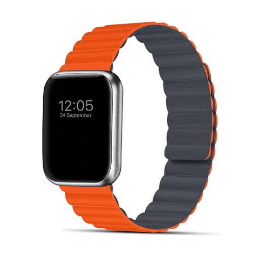 Image of GRIPP Reverser Premium Silicone Magnetic Watch Strap for 40mm /41mm /42mm, Watch Series 11 /10 /9 /8 /7 /6 /5 /4 /3 /2 /1, SE 3 /2 /1, Slim, Lightweight, Adjustable (Watch Not Included)