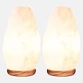 Himalayan Glow White Salt Lamp Night Light, 5-7 lbs/Each - 2 Pack