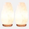   Himalayan-Glow-Crystal-White-Salt-Lamp-Night-Light-5-7-lbsEach-2-Pack-Hand-Curved-Night-Light-Salt-Lamp-with-Neem-Wooden-Base-Best-for-Gift-and-Home-Decor