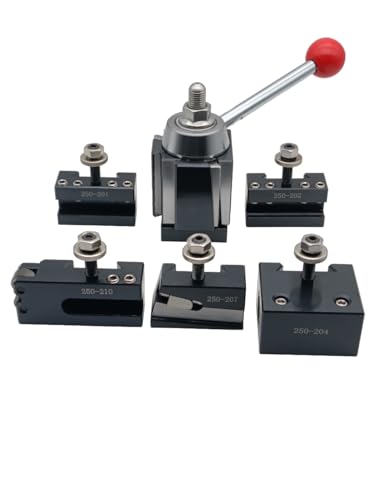 6PCS BXA Wedge Type Quick Change Tool Post With Tool Holders For Lathe Swing 10-15 250-222.(BXA-6PC)