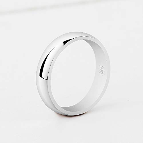 Bague de mariage symbole d'amour éternel en argent 925 massif 5mm
