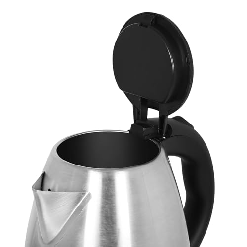Image of Stainless Steel 1.5L Electric Kettle | Boil Water, Make Tea, Coffee, Instant Noodles, Soup | SS Body, Cool Touch Handle, Wide Mouth & Filter, 360 Swivel Base, Auto Cut-Off, Over & Dry Heat