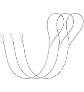 VILLCASE 3pcs Stainless Steel Adjustable Gate Latch Cable Pull Gate Latch Pull Gate Latch String ...