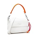 Charm multicolor Desigual BOLS_RAPSODIA Phuket Mini, Mano Bag para Mujer, Blanco, Talla única
