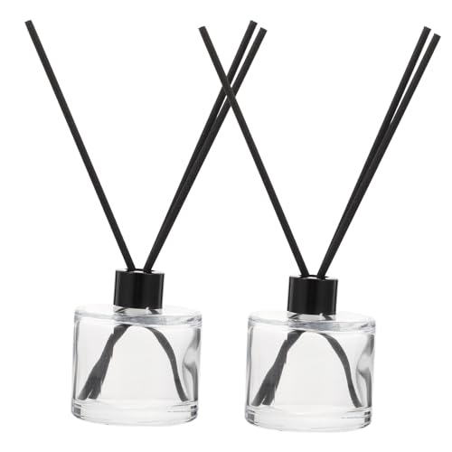 Set difusor aromaterapia botella vidrio 50ml con 10 varillas miniatura 1
