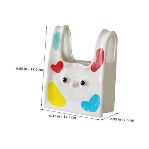 Vase à fleur de lapin en céramique Abaodam pour déco de table
