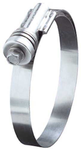 Ideal-Tridon Flex-Gear 41 Series Stainless Steel 300 Constant Tension Worm Gear Hose Clamp, 612 SAE Size, Fits 5 - 5-1/2" Hose ID, 133 mm - 155 mm Hose OD Range (Pack of 10)