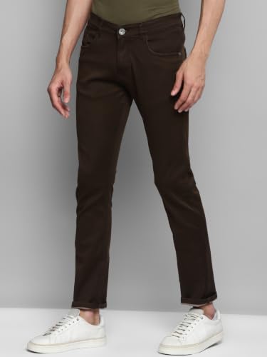 Image of Allen Cooper Skinny Low Rise Power Stretch Denim Chinos Type Jeans for Men