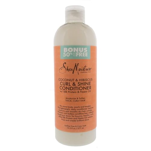 SheaMoisture Women's Coconut And Hibiscus Curl Shine Conditioner 764302314318