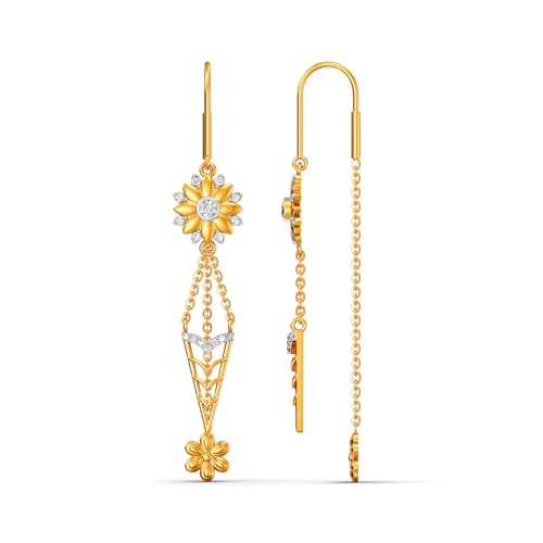 Image of Joyalukkas 22k (916) Purity BIS Certified Sui Daga Gold Earrings For Women