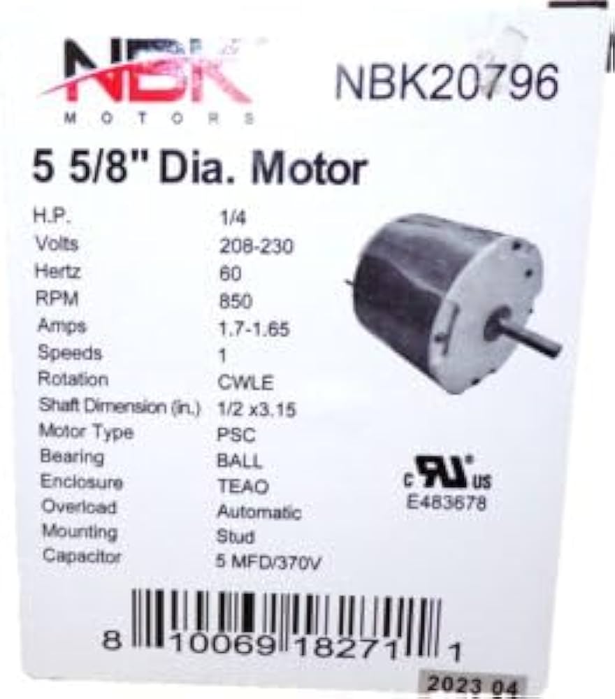 PartXpress Condenser Motor Compatible with York S1-024-25119