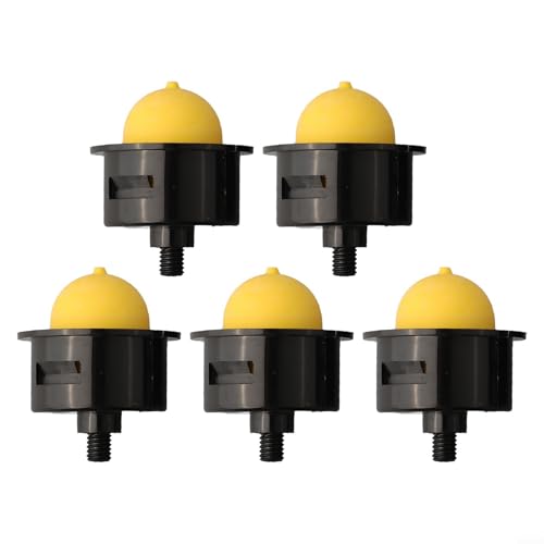Juego de 5 bombillas de imprimación para carburador de cortacésped, bomba de combustible de plástico y goma de repuesto para sopladores de la serie FX-RM y piezas del motor de cortacésped en negro y