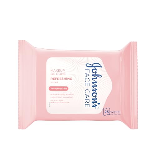 Johnson's Face Care Make Up Be Gone Refreshing Wipes - Pack of 25