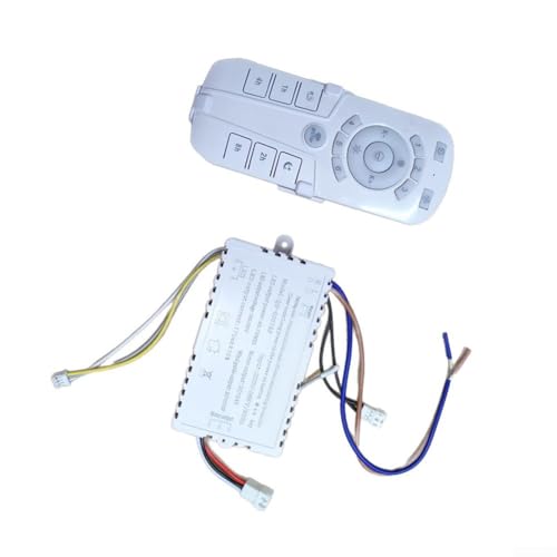 QH007 DC Inverter ventilador de techo remoto y controlador receptor 2.4G para lámparas oscilantes Blanco (C)