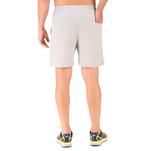 Image of SKELTON Sports Shorts for Men, Sports Shorts for Gym |Sports |Running | Dry Lightweight with Zipper Pocket | Pack of 2 |