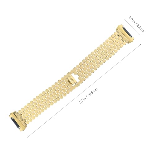 Correa de acero inoxidable para Ionic de eslabones dorados estilo escala 5