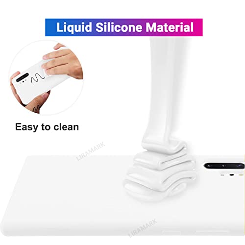 Image of LIRAMARK Liquid Silicone Soft Back Cover Case for Samsung Galaxy Note 10 Plus /Note 10+ (White)