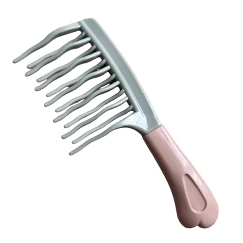 UYVPAER Peine Para Rizos | Peine De Dientes Anchos Profesional Ondulado | Efecto Antitirones Para Cabello Rizado, Ondulado Y Largo(Verde)