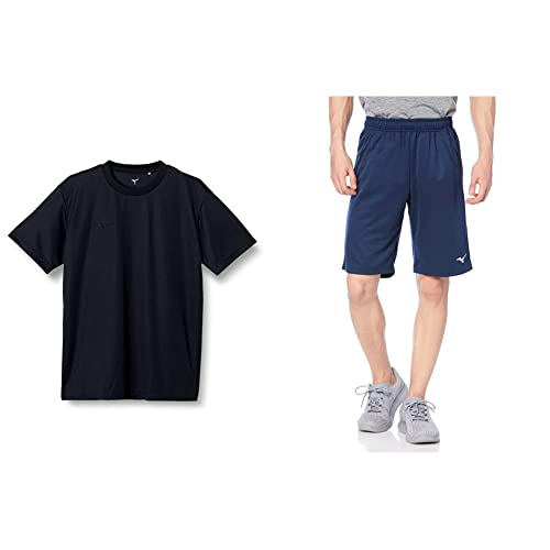 ［ミズノ］ トレーニングウェア ナビドライ ニットハーフパンツ 吸汗速乾 UV UPF15 32MD2190 メンズ ドレスネ...