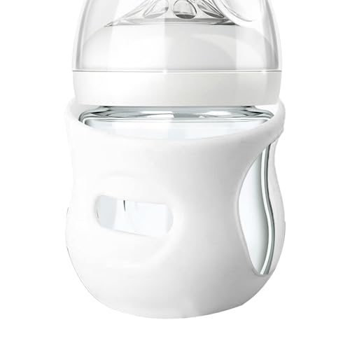 哺乳瓶用シリコンスリーブ - 食品グレードのシリコン製哺乳瓶スリーブ、安全な子供用ボトルスリーブ |落下防止、無臭の哺乳瓶、シリコン製の断熱性、旅行中のママ、子供向け