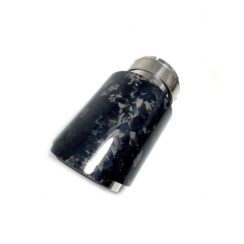 Embout d'échappement en carbone forgé brillant et inox de prestige pour auto