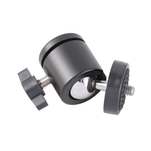 Housoutil 2Pcs Mini Tripod Head Threaded Camera Tripod Ball Head for Cameras and Action Cameras Compact Tripod Holder for Photography and Videography