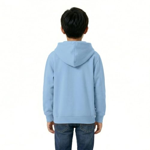 Image of HOODLIFE Kids Zip-Up Hoodie Sweatshirt for Boy Soft Cotton Blend Hooded Jacket with Pockets, Comfortable Everyday Wear for Kids