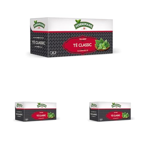 Hornimans Té Classic con Ingredientes 100% Naturales | 25 bolsitas | Con Teína (Paquete de 3)