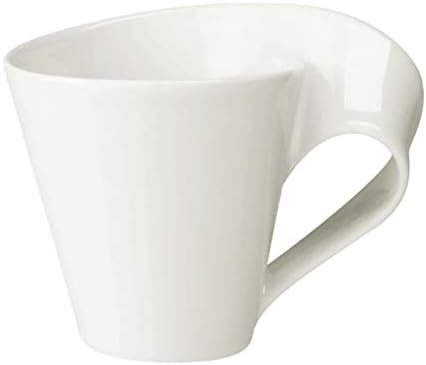 Villeroy & Boch 1024849631 New Wave Caffè Cup, 250 ml, Premium Porcelain, White