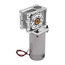 300W DC 24V Worm Gear Motor with Reducer Gearbox Speed Adjustable Electric Self-Locking 1800RPM Low Noise, Wide Application Range