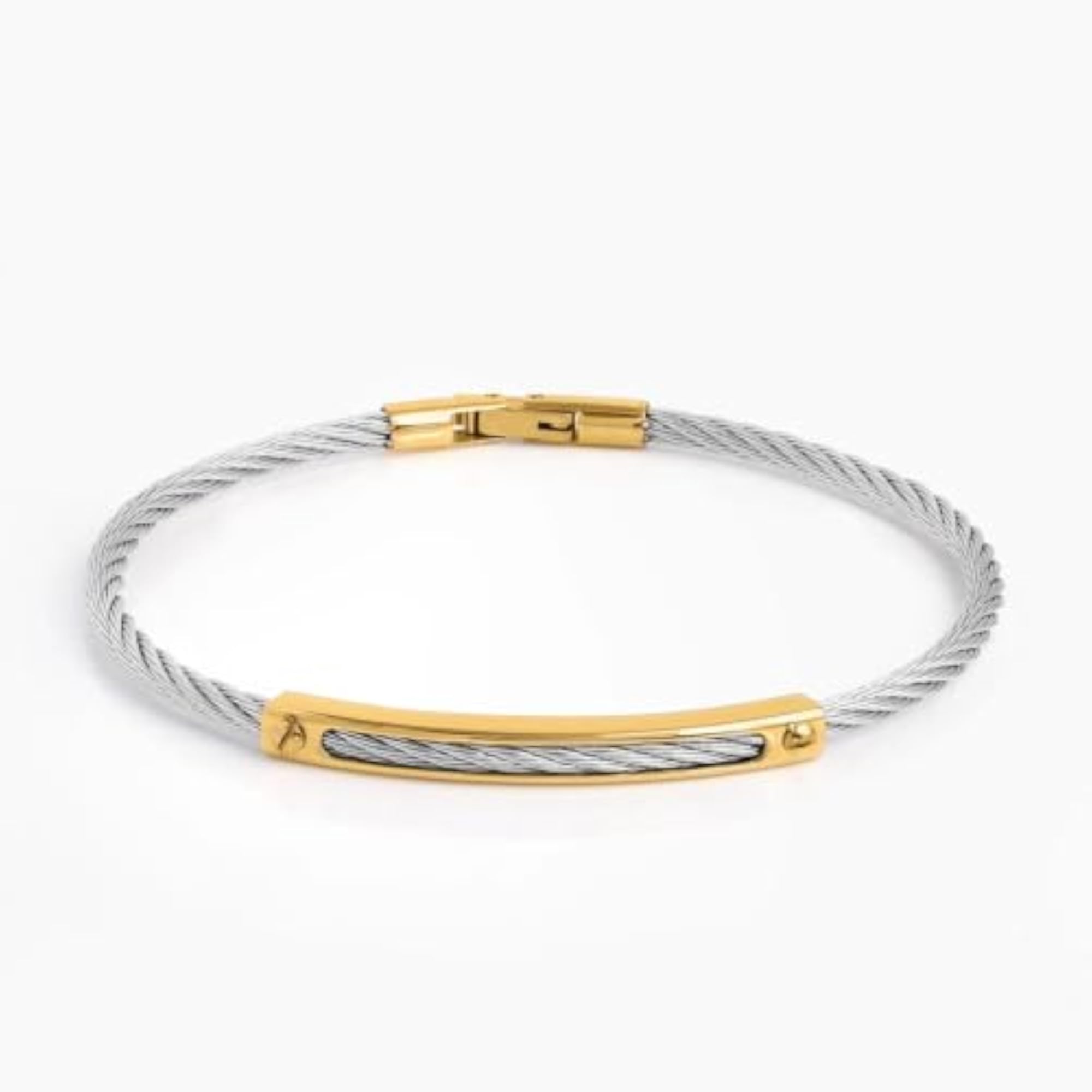 Men's Wire-Style Layered Contemporary Bracelet, Casual Wear