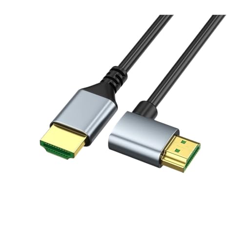 8K HDMIΉ 2.1P[u 48Gbps 90°㉺Epx߉\ OD4.0mmP[u EARC HDCP HDRΉ PC/vWFN^[/HDTVΉ(Straight-Right,2m)